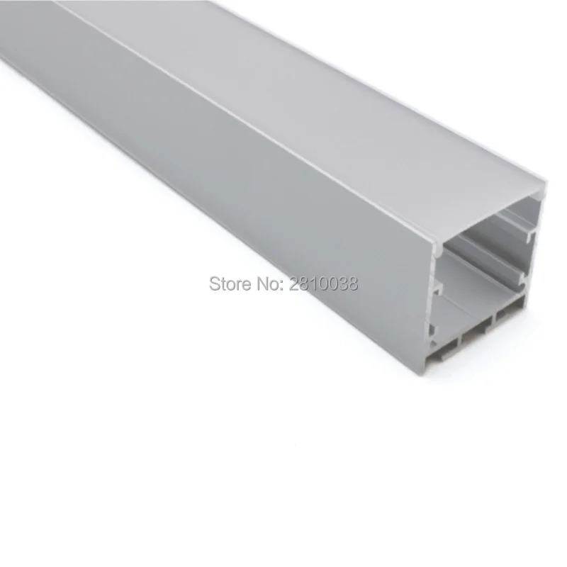 10 X 1M Sets/Lot Anodized silver aluminium profile for led light bar and U extrusion channel for ceiling Or pendant lamps