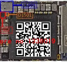 10 компл./лот(30 шт.) для iPhone 6 6plus Подсветка IC 12-пен U1502+ Подсветка катушки L1503+ Подсветка диод D1501
