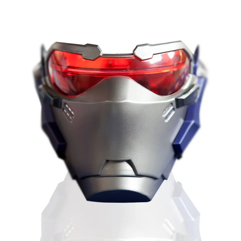 Солдат 76 Косплей Маска ABS светодиодный маска с подсветкой косплей реквизит Хэллоуин игровой плеер Набор масок подарок без батареи