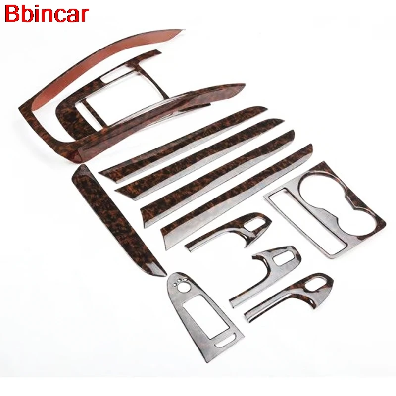 Bbincar ABS Plastic Brown Special Classic Front Gear Shif Panel Frame Window Switch Handle Interior Parts For Audi A4L 2009-2016 Bbincar ABS Plastic Brown Special Classic Front Gear Shif Panel Frame Window Switch Handle Interior Parts For Audi A4L 2009-2016