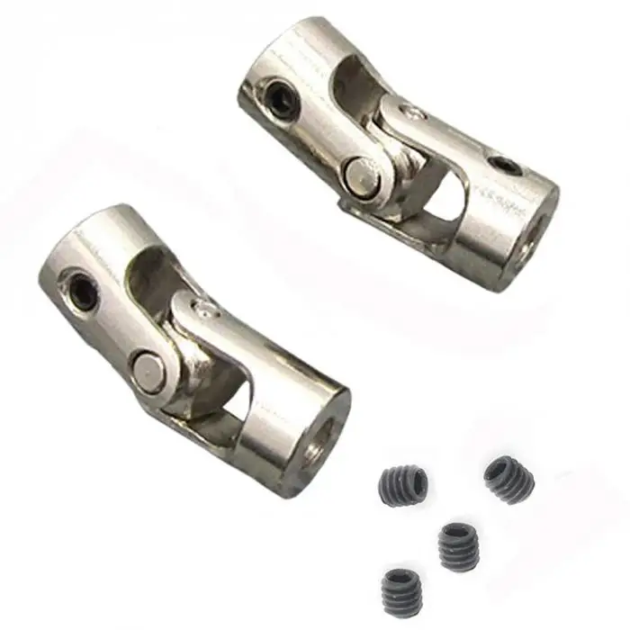 Ochoos 1PCS RC Car Boat Model Universal Coupler Joint Coupling Steel Shaft Connector Ochoos 1PCS RC Car Boat Model Universal Coupler Joint Coupling Steel Shaft Connector