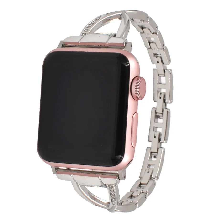 38 мм 42 X форма из нержавеющей стали для Apple Watch ремешок мужчин и женщин Браслет