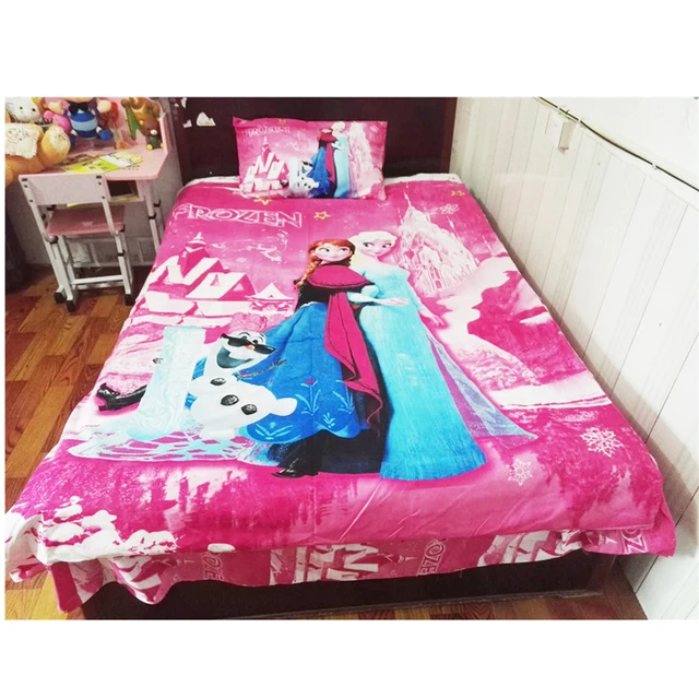 Cartoon Pink Frozen Princess Elsa Anna S Bedding Set Kids Duvet Cartoon Pink Frozen Princess Elsa Anna S Bedding Set Kids Duvet Cover Bedroom Decor