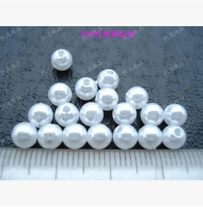 

5mm 200pcs White/Beige, ABS Imitation Pearls Beads, Making jewelry diy beads, Jewelry Handmade necklace,Pearls round for crafts