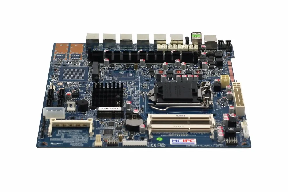 Cheap HCiPC M507-1 LAN-HCZ87-6L Z87+82574L 6LAN +By Pass Firewall Motherboard,ITX Motherboard,6LAN motherboard,1U Server,Free shipping 18
