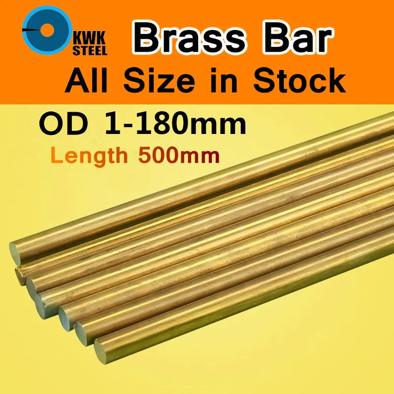 Латунный круглый стержень ASTM C28000 CuZn40 CZ109 C2800 H59 H62 стержни стержня Cu DIY Материал CNC