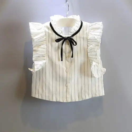 2PCS Set Girls Dress Kids Baby girl striped sleeveless Tops+ solid Skirt Outfits Clothes set