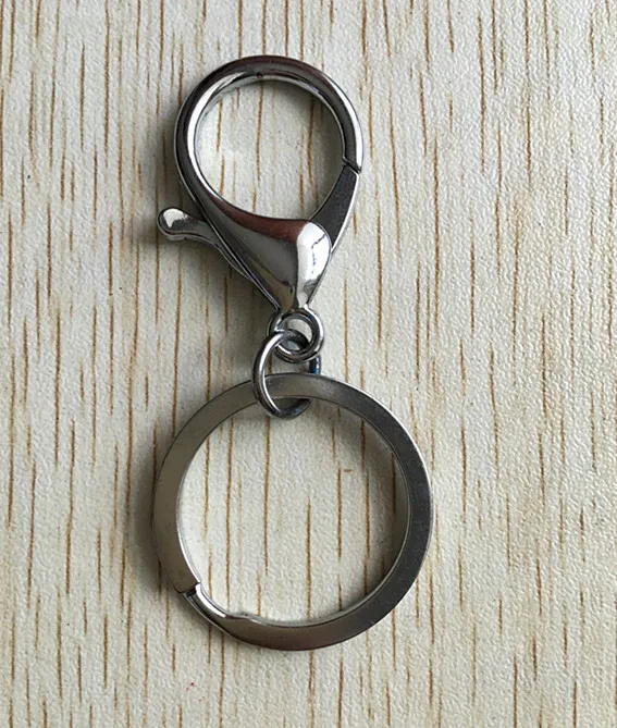 Wholesale 50Pcs/Lot 35x22 MM Lobster Clasps With 30mm Key Ring for Bag