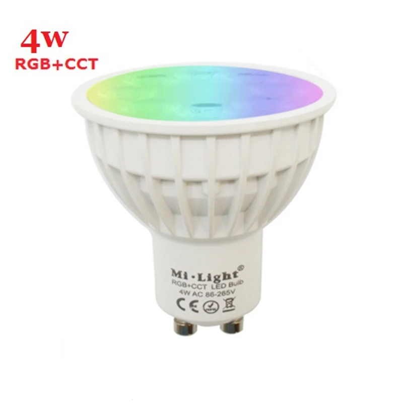 Mi. С функцией дневного света AC110V 220 V CW/WW/RGBW/RGBWW RGB CCT E27 E14 GU10 4 Вт, 5 Вт, 6 Вт, 9 Вт, 12 Вт умная Светодиодная лампа milight лампы светильники