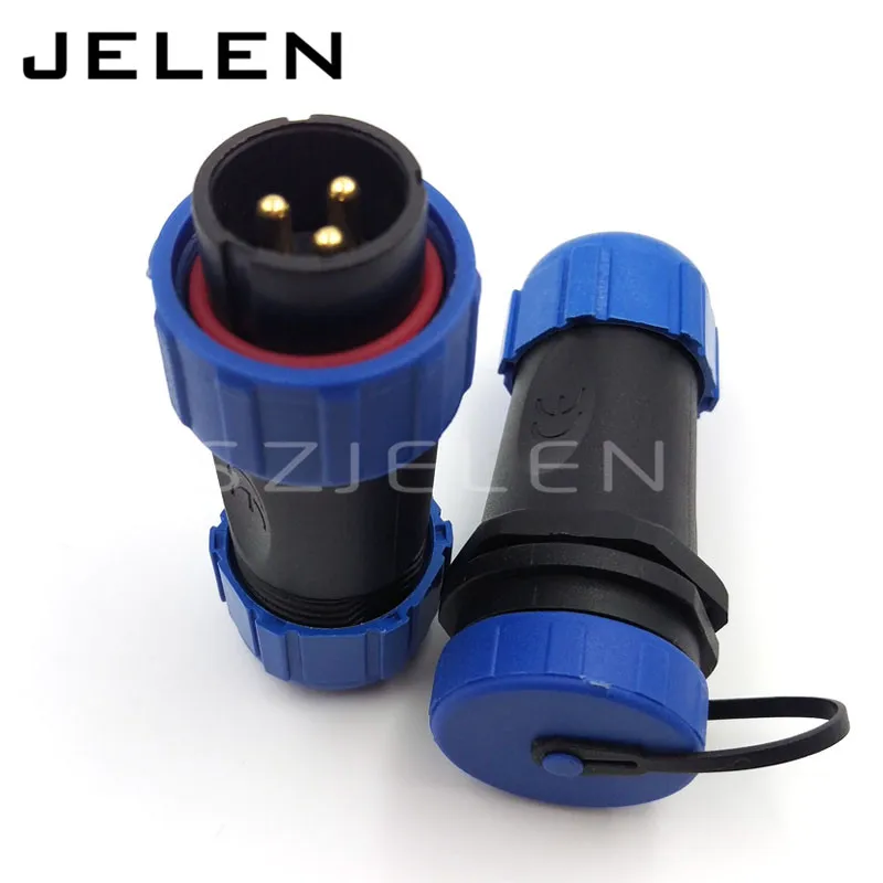 Sp2110 Waterproof 3Pin Connector Plug Socket 3 Pin Power Industrial Wire 3 Ip68 huismerk kopen in de aanbieding