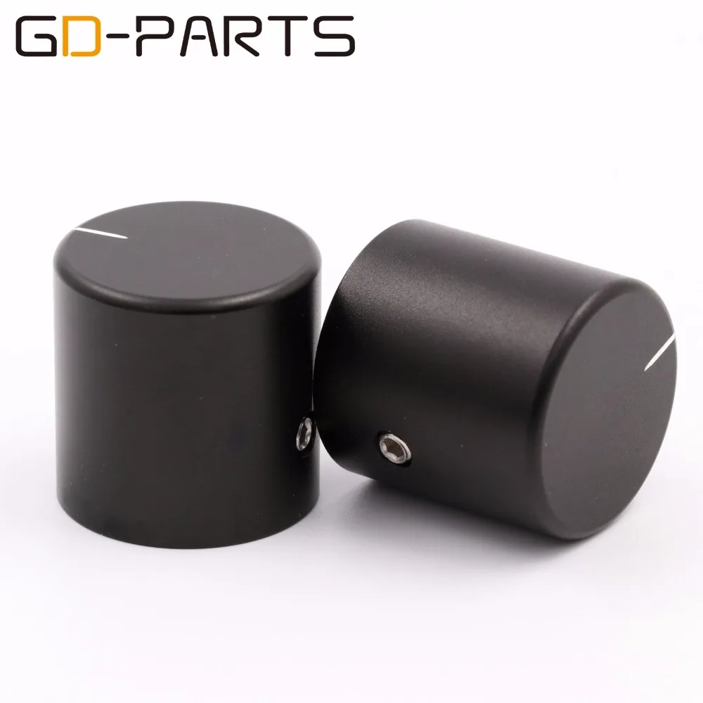

1PC 25x25mm Machined Solid Aluminum Volume Knob Button For Hifi Audio Guitar AMP Cabinet Turntable Record Sound Control 1PC