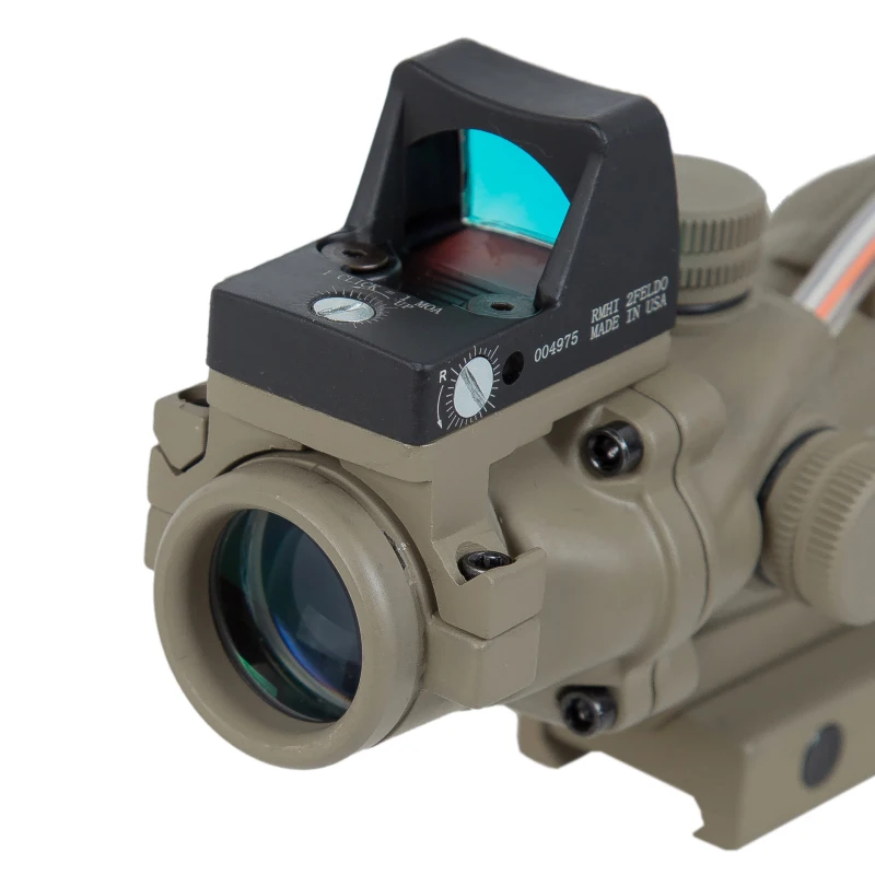 Trijicon Tan 4x32 прицел красный волоконно оптических работает действительно + черные Red