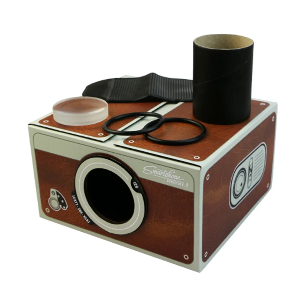 Портативный картонный смартфон проектор 2,0 DIY мобильный телефон кинотеатр-34#/CC