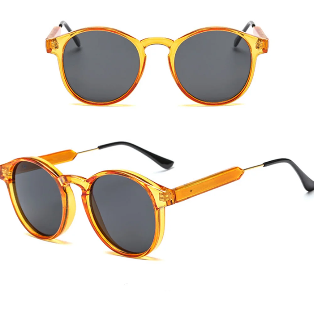 Модные новые личностные ретро солнцезащитные очки унисекс очки высокие продажи авто стиль водителя - Название цвета: Оранжевый