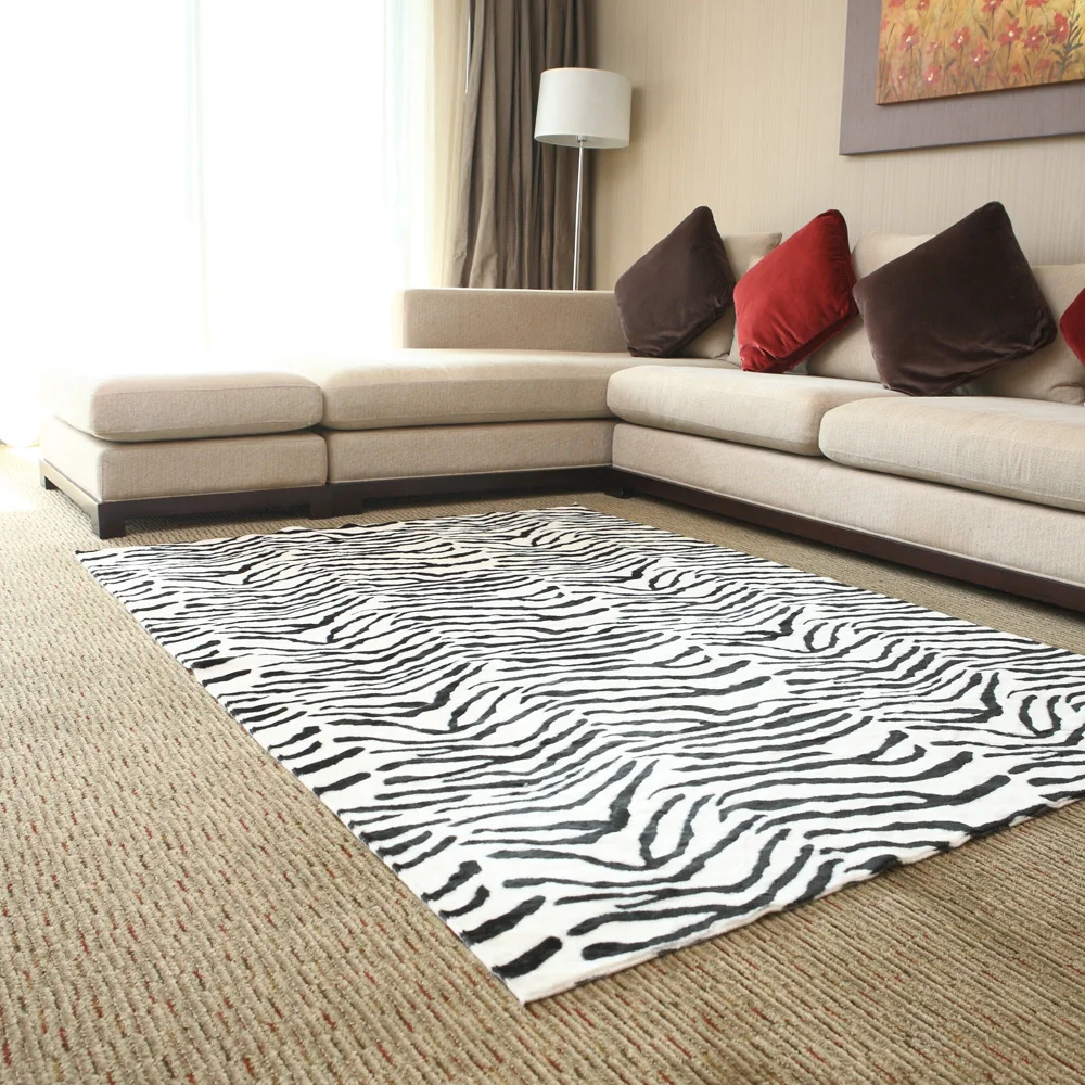 150cm*220cm Zebra fashionable American style carpets of living room