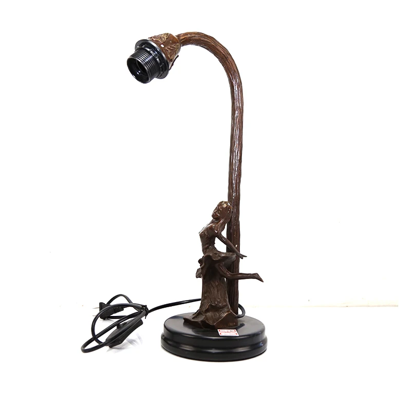 

Antique figurines bronze table lamp statue of less price