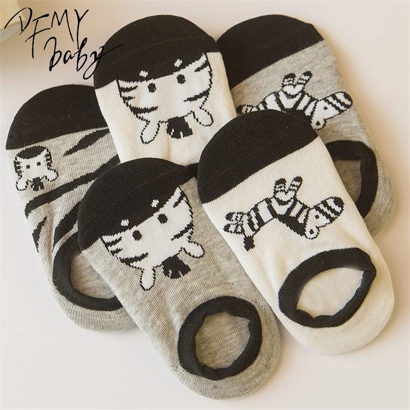 

Носки для девочек и мальчиков 7-10 лет, хлопковые детские носки с мультяшными животными, носки для пола на весну и осень, новинка 2023