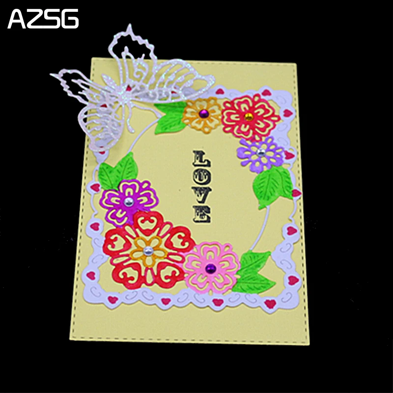 

AZSG Flowers Vine Metal Cutting Dies for DIY Scrapbooking Photo Album Decoretive DIY Paper Card Embossing Stencial