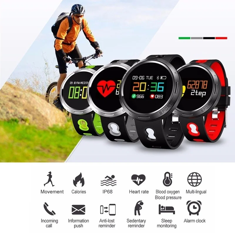 

X9vo 2018 Smart Band Bracelet Color Screen Waterproof Fitness Tracker Sport Smartband For Android IOS PK Mi Band 2 couple watch