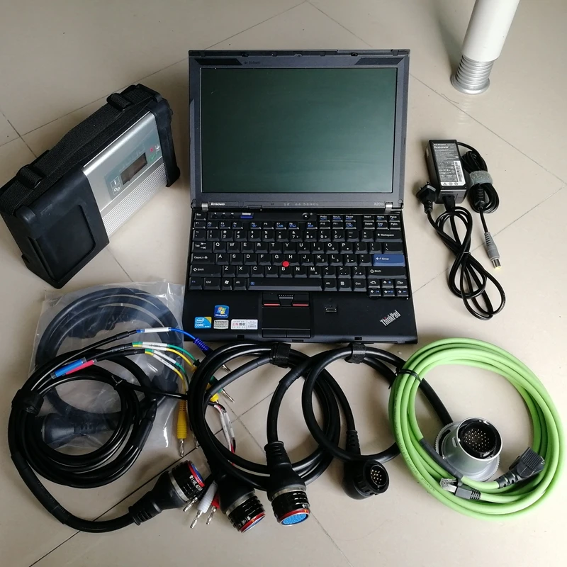 

MB Star C5 SD Connector C5 Daignosis Scanner OBD cables for mb car truck V09.2019 Software in HDD Used L-enevo X201 I7 8G