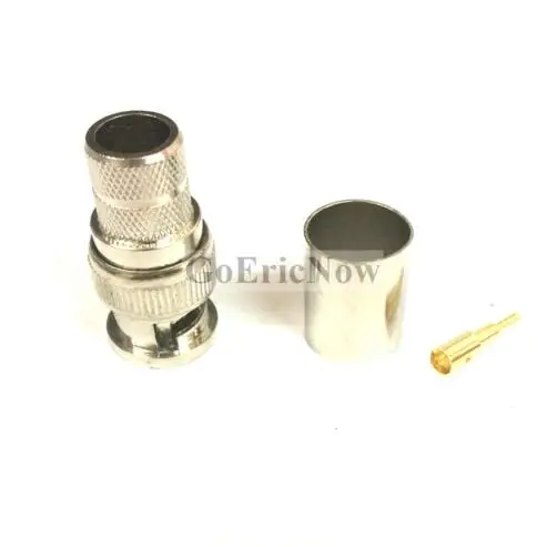 

1 pcs RF Coaxial BNC Male Crimp RF Radio Connector for RG8 LMR400 Coax Cables