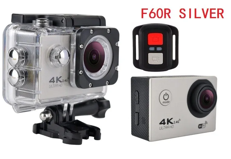 Экшн-камера F60/F60R Allwinner V3 4K 30fps 1080p 60fps WiFi 2," 170D камера на шлем Водонепроницаемая Спортивная камера