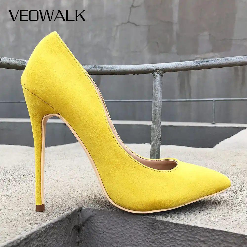 mustard color women's pumps