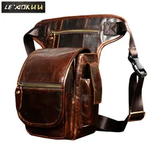 Кожаный мужской дизайн, повседневные планшеты, сумка-портфель, кофе, многофункциональная модная сумка для путешествий, поясная сумка для ног, мужской 3110c