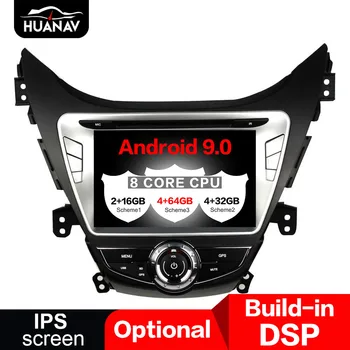 

DSP Android 9.0 Car DVD Player GPS navigation For Hyundai Elantra(MD) 2011 2012 2013 Auto radio stereo multimedia player uint 64