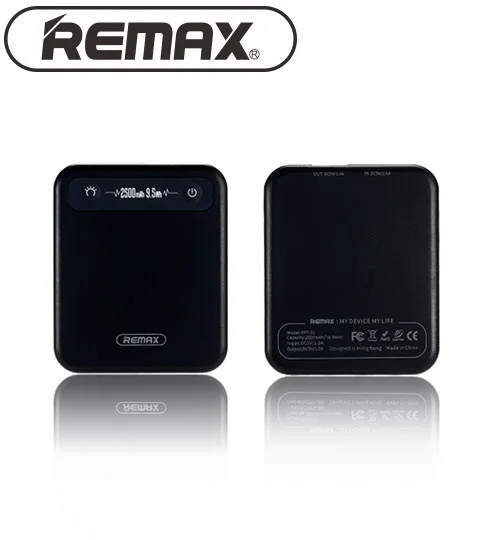 Маленький мобильный телефон Remax Pino 2500 мАч мини Внешний аккумулятор большой