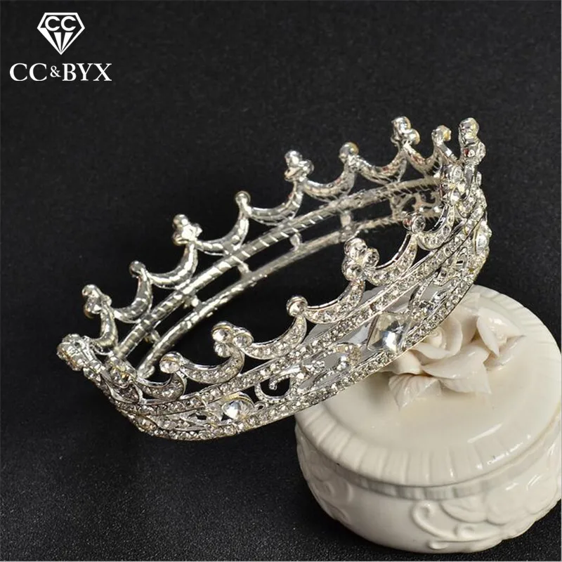 

CC small tiaras crowns hairbands vintage wedding hair accessories for women bride party engagement cz diamant fine jewelry HG229