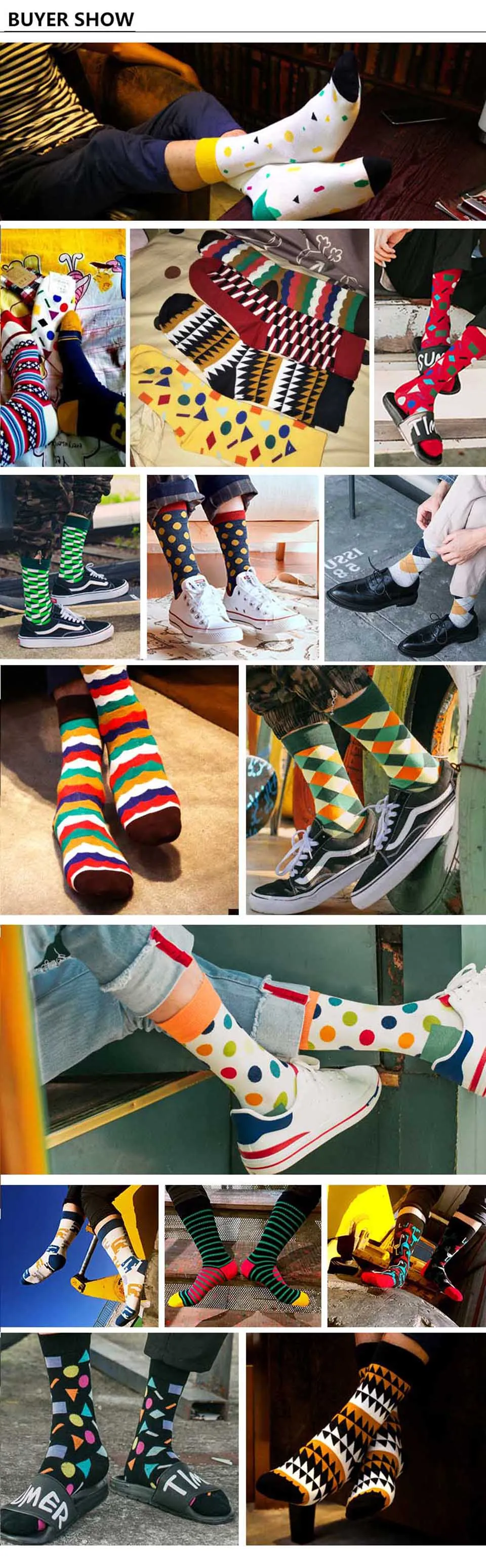 5 пар/лот чесаный Хлопковые фирменные носки Для мужчин довольны Смешные Носки для Для мужчин красочный круто Скейтборд Новинка