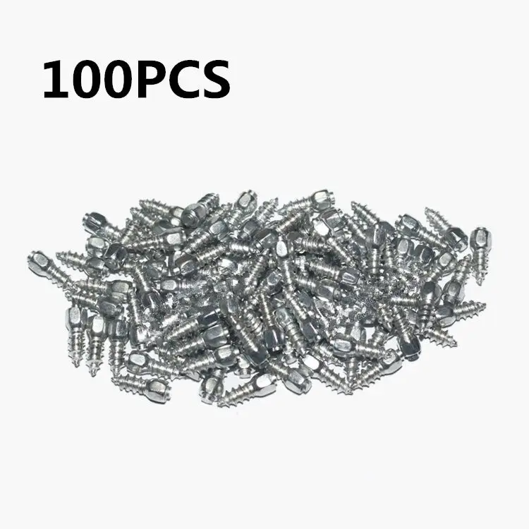 100pcs/set Screw in Snow Stud for Car Truck ATV Carbide Tips W/ Steel Body L=12mm