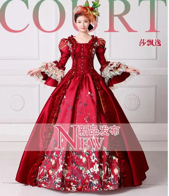 

Halloween costumes for women Queen Elizabeth Cosplay edwardian dress medieval costume for women victorian ball dress party 3xl