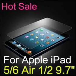 9 H 2.5D 0.3 мм закаленное Стекло для Apple iPad 5/6 Air 1/2 9.7 "взрывозащищенный Планшеты pc Плёнки ясно Экран защитную крышку