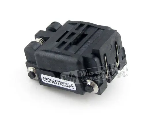 08QN65T33030 QFN8 MLP8 MLF8 QFN Plastronics IC Test Socket Programming Adapter  2 Sides 3*3mm 0.65mm Pitch