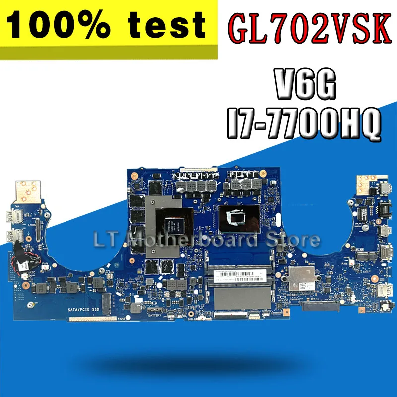 

GL702VM Motherboard I7-6700HQ V6G For ASUS GL702VT GL702VM GL702V GL702 Laptop motherboard GL702VM Mainboard GL702VM Motherboard