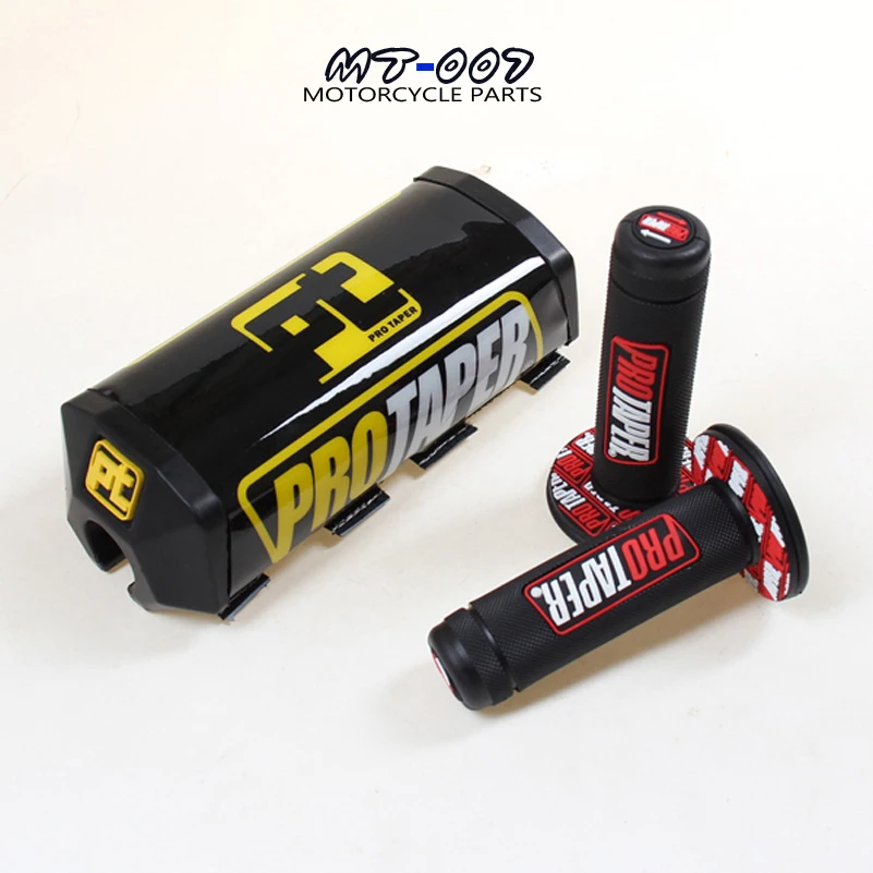 MX Dirtbike crossblack pt конус square2.0 жир бар черный Обложка Pad+ Руль управления для мотоциклов красочные сцепление Ручки рулевые для мотоциклов для 1-1/" Барс