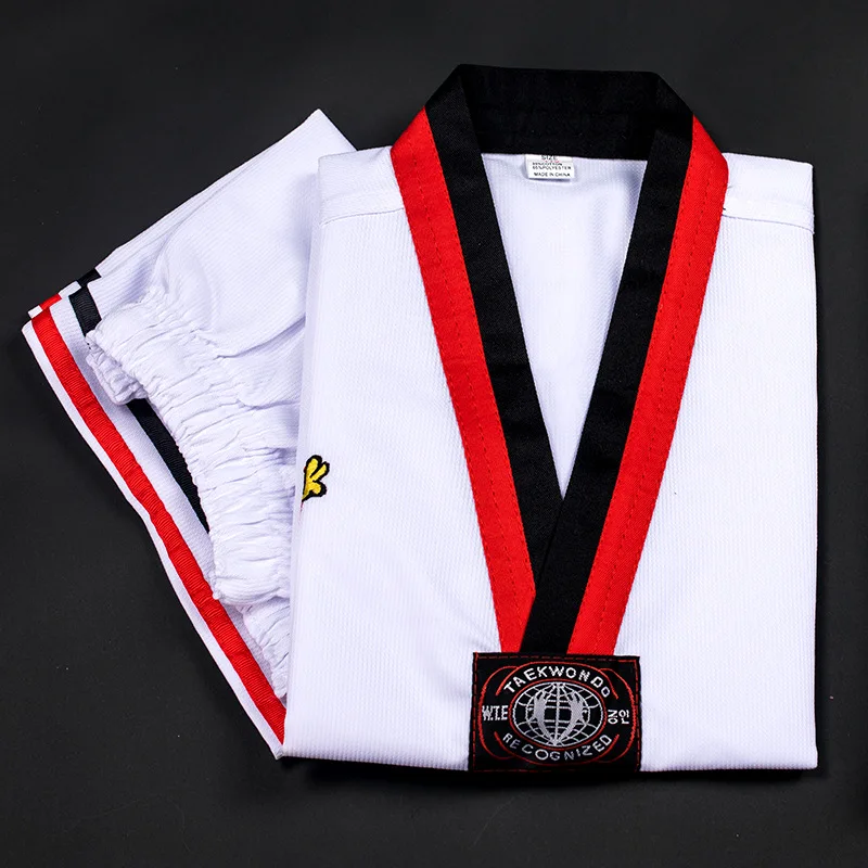 Spring Summer Taekwondo Clothing Children Adult Cotton Polyester Long-sleeved Short-sleeved Men Women Training Clothes Spring Summer Taekwondo Clothing Children Adult Cotton Polyester Long-sleeved Short-sleeved Men Women Training Clothes