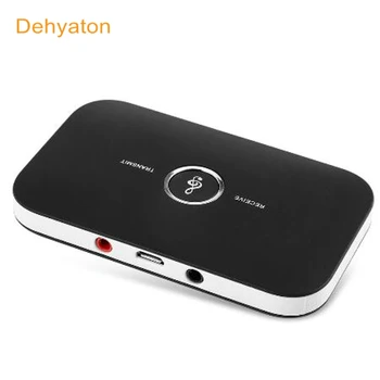 

Dehyaton B6 Adapter HIFI Wireless Audio Bluetooth Receiver and Transmitter with 3.5MM Audio Input and Output for TV MP3 PC