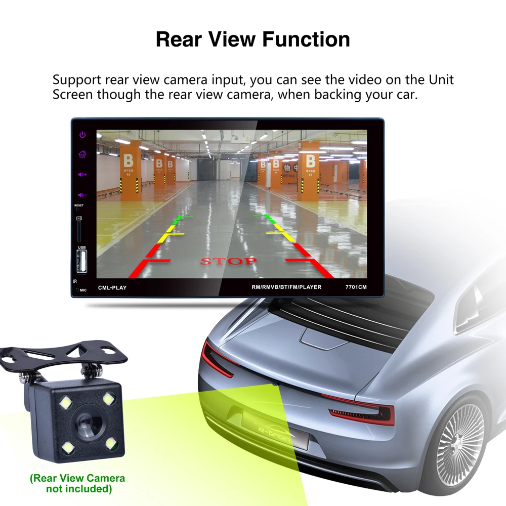 

Vehemo 7 Inches with TF Card Slot Smart Premium MP5 Player Car Electronics Automobile Car MP5 USB AUX