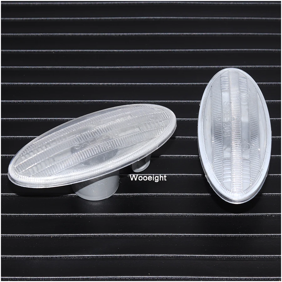 Wooeight 1 Pair Side Turn Signal Lamp Fender Marker Lights Cover For Nissan Cube Juke Leaf Note Micra X-TRAIL March Juke Qashqai (8)