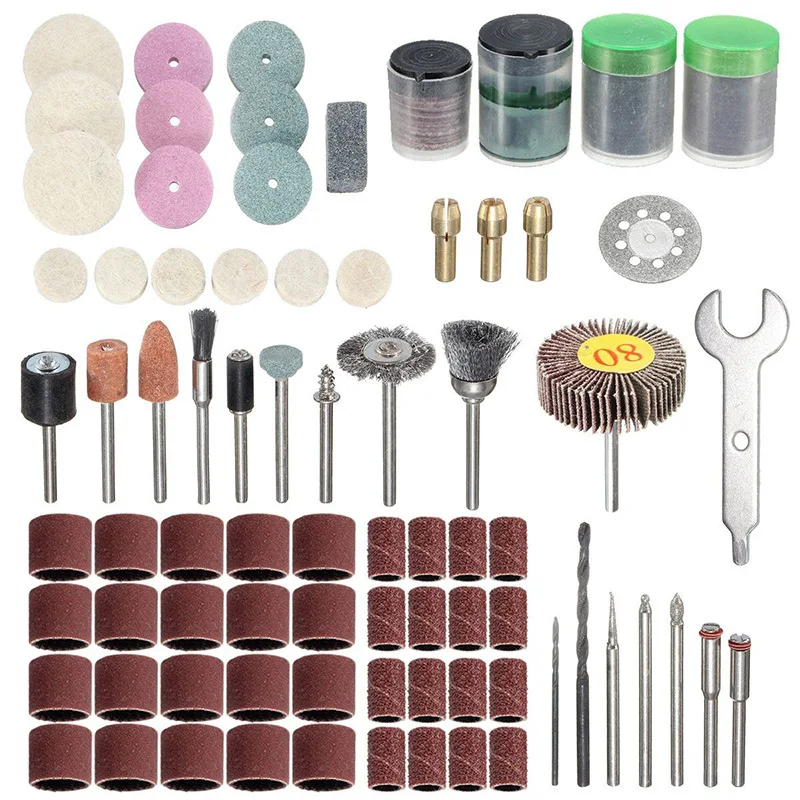 

200PCS DIY essential electric mill accessories electric polishing tool suit bits fits freeshipping