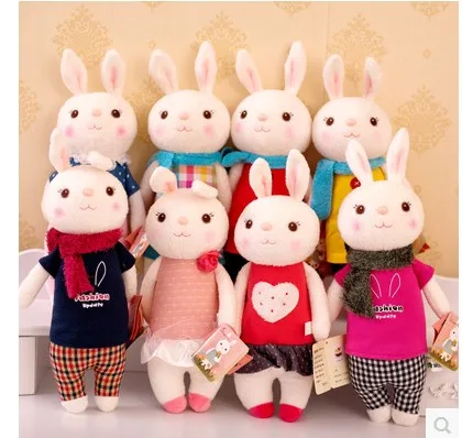Metoo 43CM Tiramisu Rabbit Doll Stuffed Plush Kid Toy Stuffed Animal Lamy Rabbit