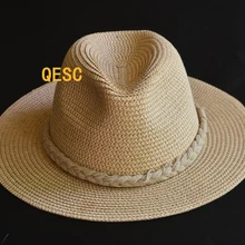 Новые верблюжьи бежевые цвета слоновой кости мужские модные соломенные шляпы летние шляпы пляжные шляпы. 57 см. 59 см