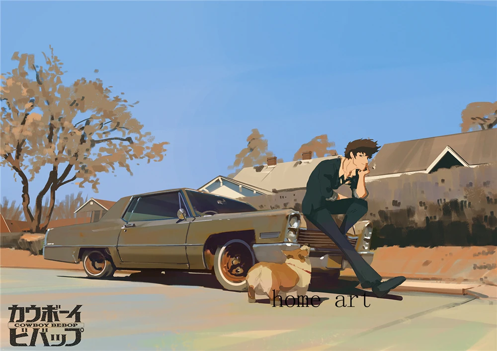 Ковбойский постер bebop четкое изображение настенные наклейки украшение дома