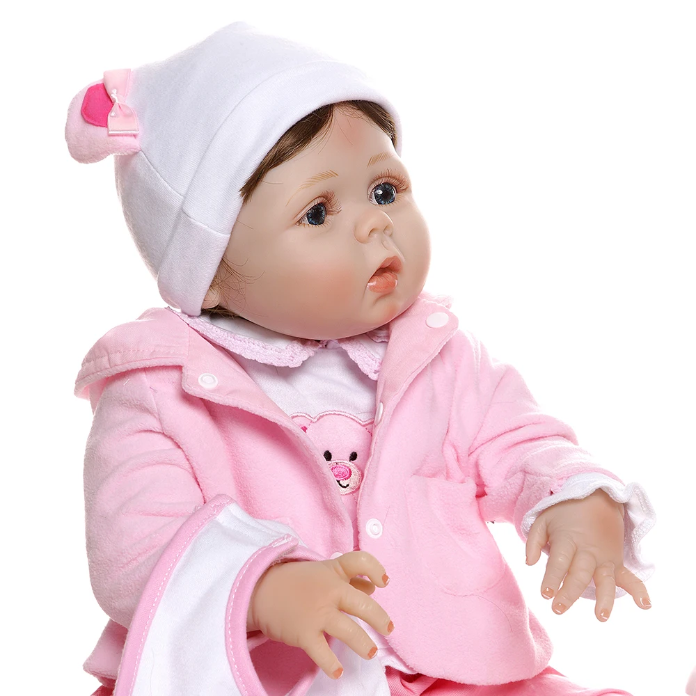 56 см младенец получивший новую жизнь девочка кукла полное тело Мягкий силикон 0-3 м настоящий ребенок размер bebe кукла возрожденная Ванна игрушка Анатомически правильная