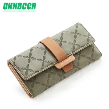 

2019 New Fashion Women Wallets Long Style Multi-functional wallet Purse Fresh PU leather Female Clutch Card Holder Free Shipping