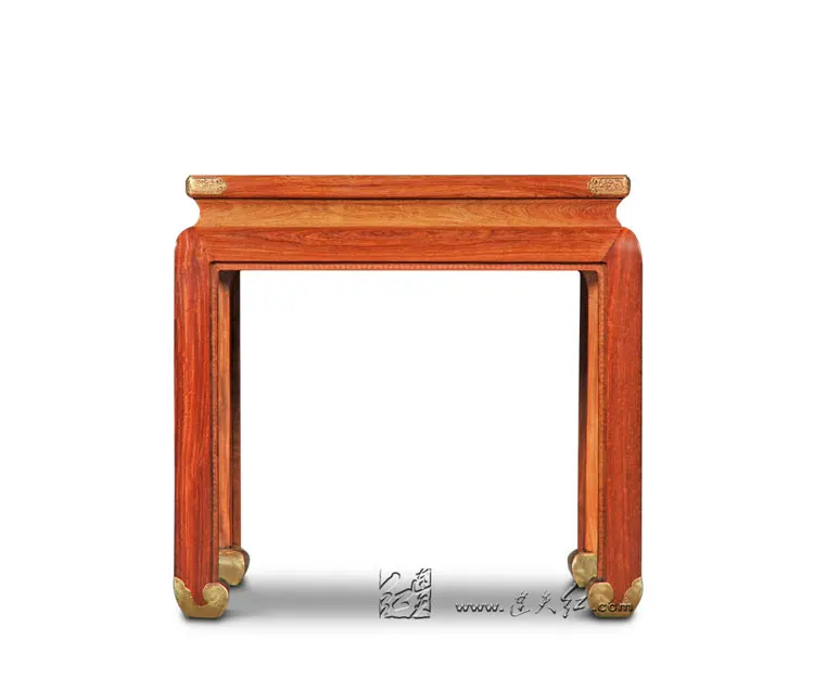 Home Furniture Rosewood Small Coffee Tables Lounge Room Solid Wood Tea Desks Carven Notebook laptop Table Annatto New Classical
