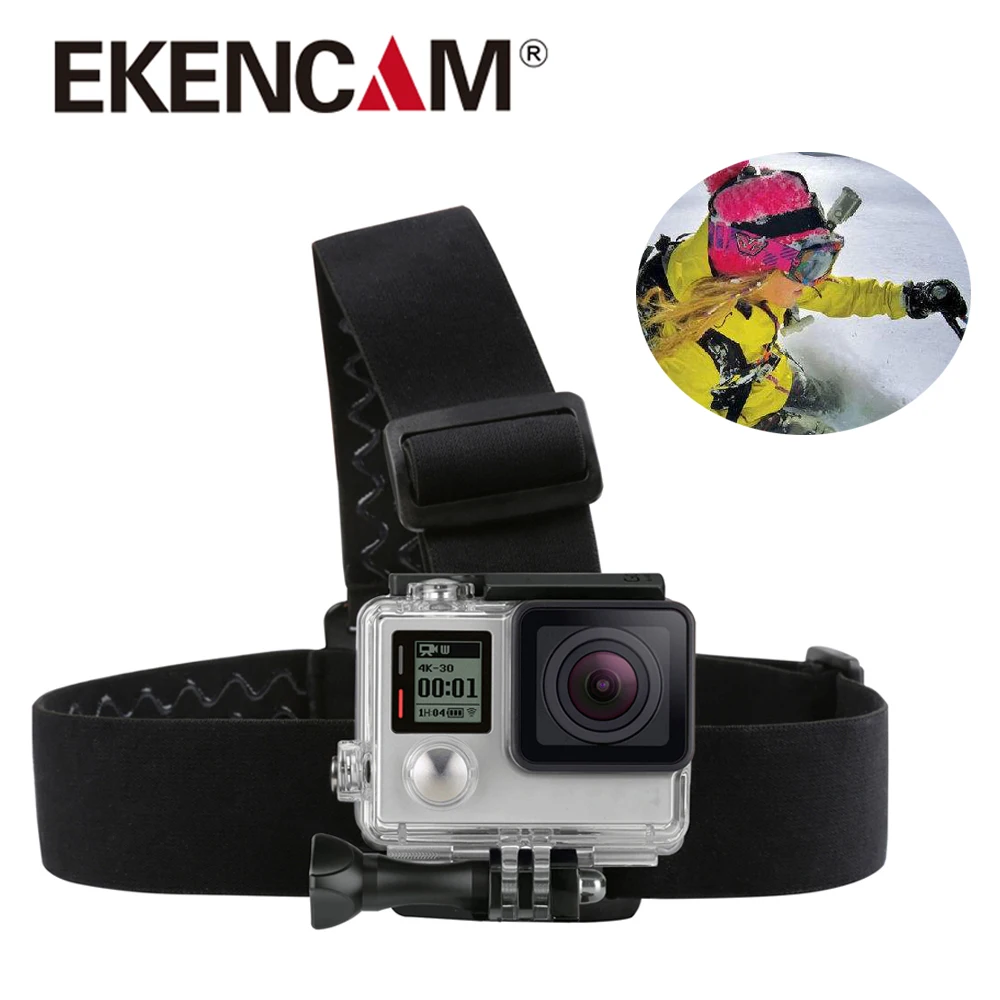 Ремешок на голову EKENCAM для INSTA360 OneR OneX2 GoPro Max 9 8 7 Xiao Yi 4K SJCAM SJ4000 аксессуары спортивной